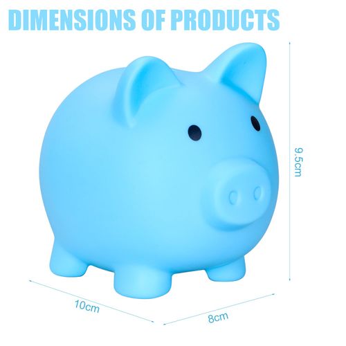 Piggy Bank Piggy Banks For Kids Coin Money Box Money Bank For Kids Small Change Piggy Bank,for Boys Girls Kids And Adults(Blue)