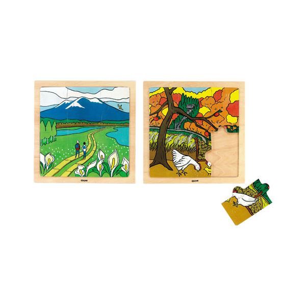 DLM Wooden Jigsaw Puzzle 1 Spring Ozegahara AS600