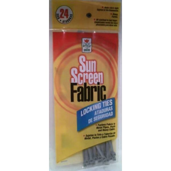 Easy Gardener 70025 Sun Screen Zip Ties, Locking, 24ct., FREE SHIPPING