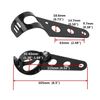 OSAN Motorrad Scheinwerferhalter Gabeln UNIVERSAL 35mm-43mm (Schwarz)