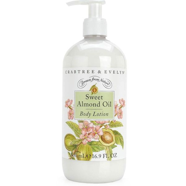 Crabtree & Evelyn Body Lotion, Sweet Almond Oil, 16.9 Fl Oz