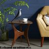 Side Table Brown Triangle End Table for Living Room Home Small Side Table Wood
