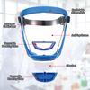 uxcell Blue Full Safety Face Shields with 3Pcs Grey Lens & 30Pcs Filter Gaskets