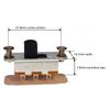 Electric guitar On On DPDT slide switch including gold screws
