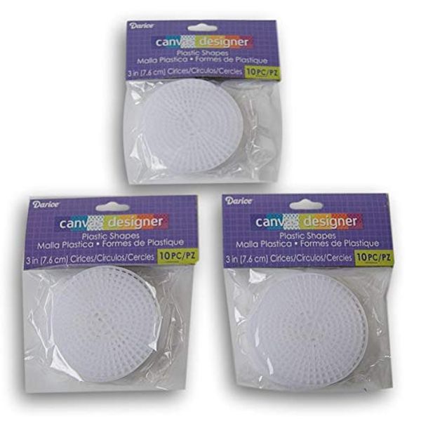 Plastic Canvas #7 Circle - 3 Inches - 30 Count