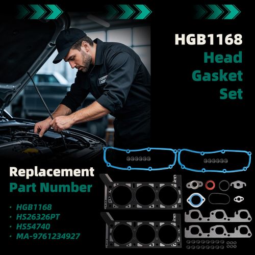 Engine Head Gasket Set Fits for Jeep Wrangler 3.8L 2007 2008 2009 2010 2011,HGB1168 HS26326PT HS54740 MA-9761234927