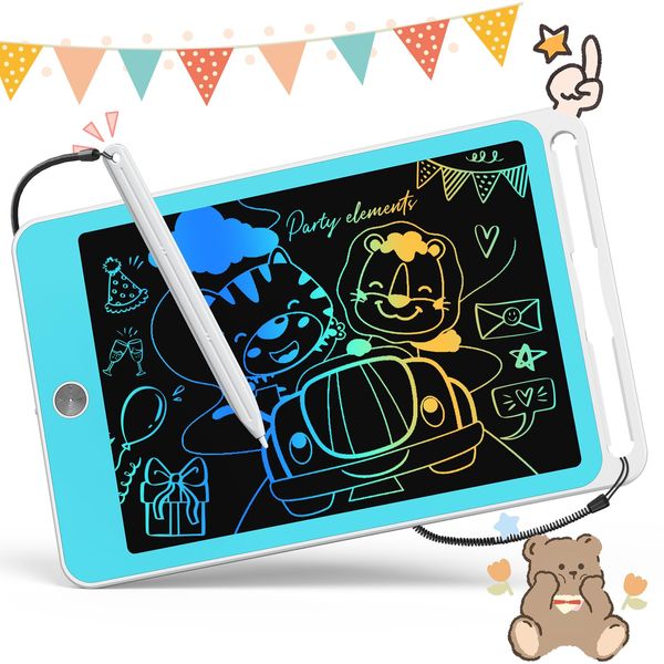 ORSEN LCD Writing Tablet Toys 8.5inch Doodle Board for 3 4 5 6 7 8 Years Old Boys Girls,Drawing Pad Magnetic Board for Kids,Magic Tablets Birthday Travel Gift for Toddlers (White Blue)