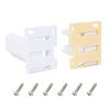 H307 Drawer Slide Socket Set,Rear Drawer Track Socket for RV Drawer Cabinet Hardware,3/4” Drawer Slide Socket Adjustable Base C-Shaped 1 Set