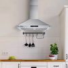 30in Wall Mount Kitchen Range Hood Vent 700CFM Stainless Steel Touch Control New