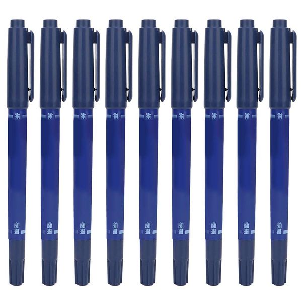 Joyzan Tattoo Marking Pen, 10Pcs Double Ended Skin Marker Piercing Positioning Pen Tool Dual Removable Aesthetic Procedures Surgical Stencil Sites Accessories for Men Women Teenage Adult(Blue)