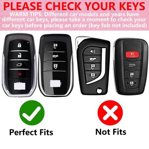 Simocky for Toyota Key Fob Cover with Heart Keychain for Women, Compatible with 2025 Camry 2019-2024 Venza, RAV4 Prime, Land Cruiser, Fortuner, Grand Highlander, Corolla Protector (4 Buttons-Purple)
