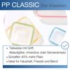 5pce container set - Square & Nestable with Col Seals 2.1lt/1.3lt/820ml/430ml/180ml