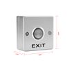 Push to Exit Button with LED Indicator Light for Door Access Control System Zinc Alloy Shell Square Shape