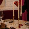 Spaas Mini Dinner Candles 5 Hours, Ivory, 8-Piece