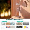 100PCS Hooks for Outdoor String Lights Clips Christmas Heavy Duty Cable Clips