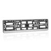 2 x Silver Matte Number Plate Surrounds Holders Frames for Cars Vans Trailers