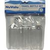 Travel Bottles Set Liquid Spray Pump Squeeze Lotion Container 4 Bottles Set