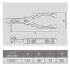 ビクター 斜ニッパ 322HGE 150mm