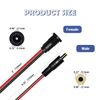 6 Sets 5.5 X 2.1Mm DC Power Jack Threaded Female Panel Mount Barrel Connector