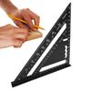 Triangular Ruler,Metric Scale Ruler | Aluminum Alloy Measuring Tool for Precision Small Geometric Tasks Woodworking Construction Drafting Engineering Projects