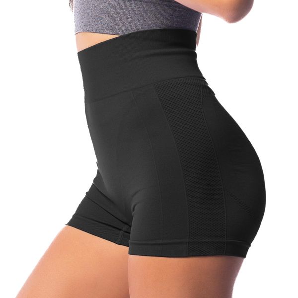 Ipletix Gym Shorts for Women, Scrunch Seamless Cycling Shorts for Women High Waistd Womens Cycling Shorts Sports Shorts Black