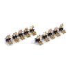 Rhinestone Hair Claws (Pack of 10, Beige)