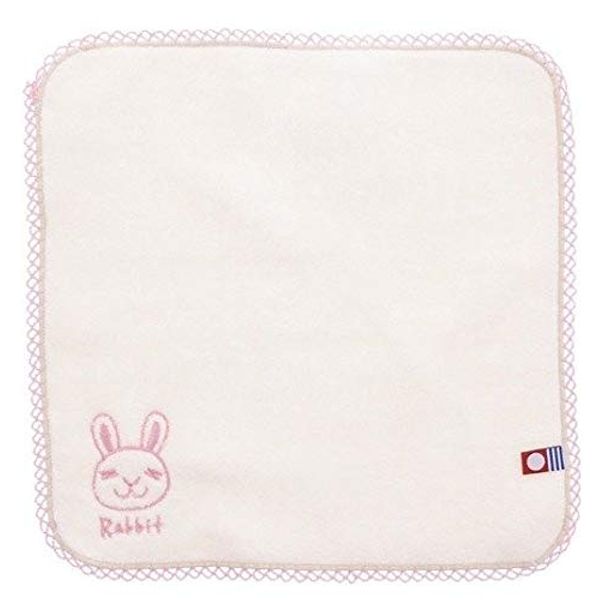 PG Handkerchief, Cotton, Bear, Rabbit, Elephant Towel, Towel, Loose, Sweat Absorbent, Quick Drying, Breast Teeth, Clean, Cute, Newborn, Baby, Children, Baby Supplies, Boys, Girls, Moms, Papa, Made in Japan, crop (pastel green)