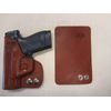 S&W M&P Shield 9&40 Formed Brown Leather Wallet & Pocket Holster Right Hand