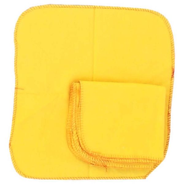 DAB (6 Pack Yellow Dust Cloths | 12"x12" (30.5 x 30.5 cm) Each | Reusable & Machine Washable | Scratch-Free Cleaning