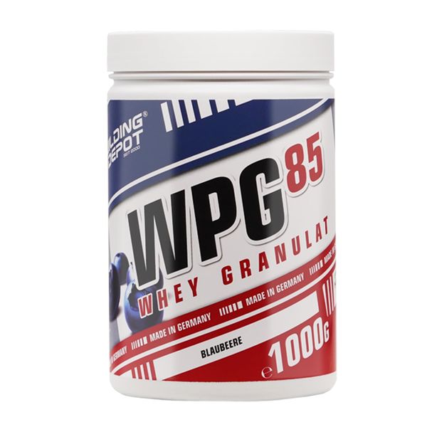 Bodybuilding Depot® - WPG-85 Clear Whey Protein Pulver 1kg, Blaubeere, Speziell zum Mixen in Wasser, Perfekte Löslichkeit, Hoher BCAA und EAA Anteil