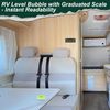 4pcs Camper Bubble Level - Bubble Level for Rv and Circular Bubble Levels High Visibility for Camper Leveling System, RV, Trailer,Caravan