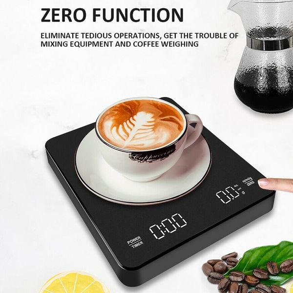 LED Screen Charging Coffee Scale Timing Hand Brewing Coffee Electronic Scale