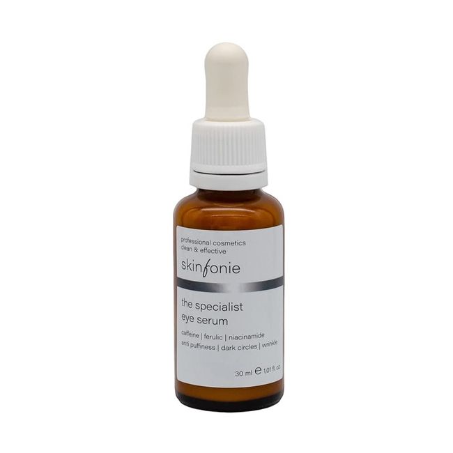 Skinfonie Anti Aging Augenserum 30 ml – Augenpflege gegen Augenringe, Falten + Schwellungen für trockene, reife und empfindliche Haut