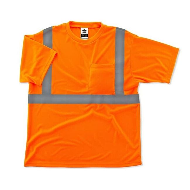 Ergodyne GloWear 8289 ANSI High Visibility Orange Reflective T-Shirt 3XL AE2287