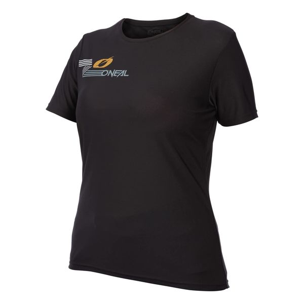 O'NEAL | Mountainbike-Shirt | MTB Mountainbike DH Downhill FR Freeride | Atmungsaktives Material, Schnell trocknend, antibakteriell | Slickrock Women´s Jersey V.23 | Damen | Schwarz Grau | S