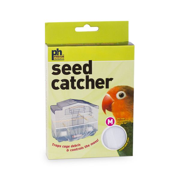 Prevue Pet Products 821W Mesh Bird Seed Catcher, White, Medium/8"