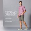 Wrangler Authentics Men's Performance Comfort Flex Cargo Short, Black, 36