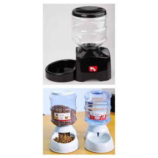 Smartpaws 5.5L Voice-Recording Automatic Pet Feeder With Lcd Screen - Blackandfeeder3.5L