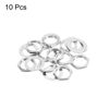 sourcing map Guitar Nuts and Washers 3/8" Guitar Input Output Jack Socket Nuts Silver for Guitar Bass 10 Set