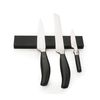 RSVP 8027 Magnetic Knife Tool Bar Multi-Use Wall Mounted, Black Silicone