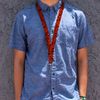 Lanyard Bandana Skulls Black Orange