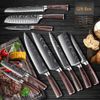 10PCS Kitchen Chef Knife Set Stainless Steel Damascus Pattern Professional+ Box
