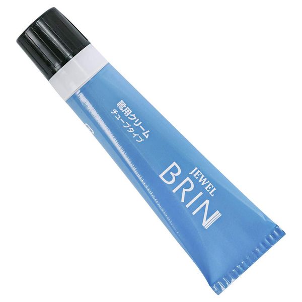 Brin Shoe Polish Shoe Cream, Tube Type, 1.7 fl oz (50 ml), Black, Black, Black