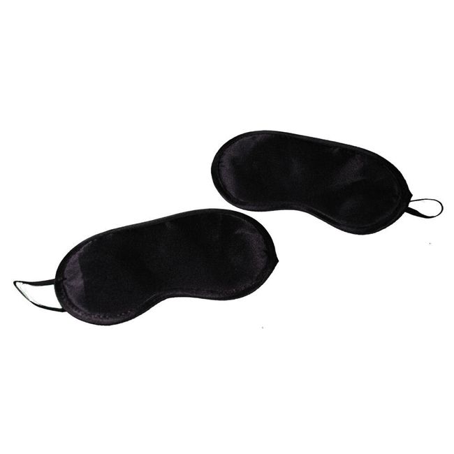 Lights Out Soft Black Sleep EYE MASK Travel RELAXATION SPA - 2 Pack