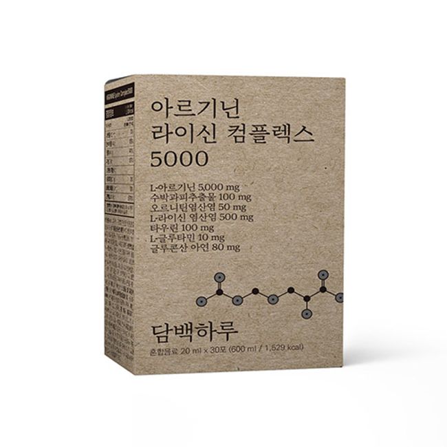 Dambaek Haru Arginine Lysine Complex 5000 1 month 1 box total of 30 packs Ornithine containing watermelon rind extract, 20ml, 30 packs