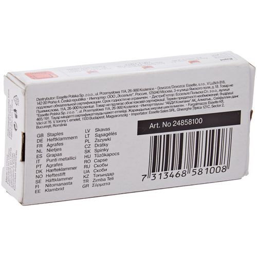 Rapid 24/6mm Super Strong Staples, For Stapling up to 30 Sheets, Use with Desktop Staplers, Stainless Steel, Box of 1000, 24858100