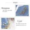 Handcess Leaves Bride Wedding Headbands Gold Crystal Headpieces Pearls Bridal Hair Accessories for Bride and Bridesmaids