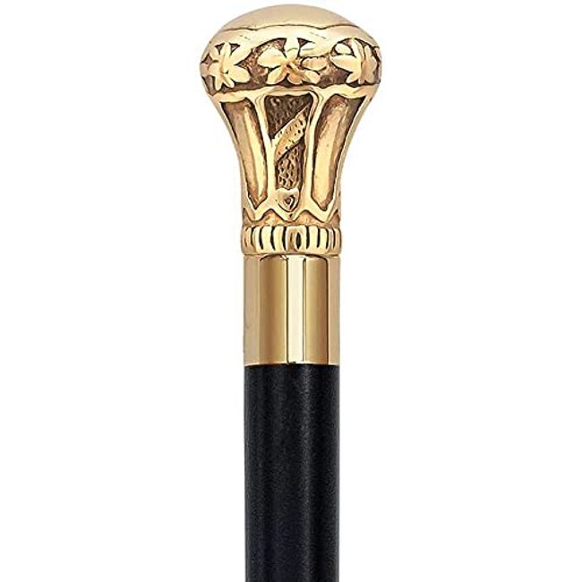 Silver 925r Swan Walking Stick w/ Black Beechwood Shaft | Agatha Christie's Poirot Cane