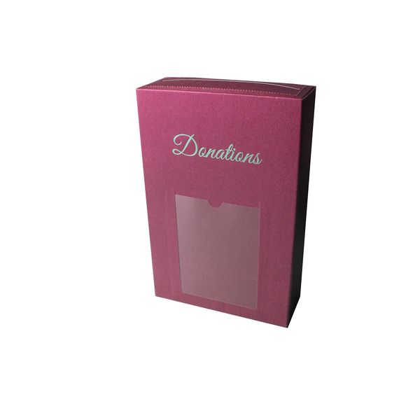 ScatterPod Donation Pod Maroon - Secure Charity & Fundraising Donations Box
