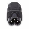 LINDY IEC C6 Cloverleaf Socket To IEC C13 3 Pin Plug Adapter